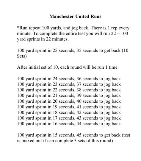 is the man u fitness test hard|man u conditioning test.